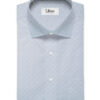 Raymond Men's Cotton Printed  Unstitched Shirting Fabric (Sky Blue & White)