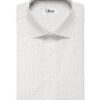 Raymond Men's Cotton Printed  Unstitched Shirting Fabric (White & Dark Blue)