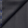 Cadini Men's 50% Wool Super 120's Checks  Unstitched Trouser Fabric (Dark Grey)