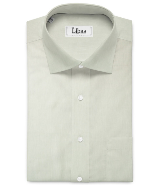 Raymond Men's 100% Pure Linen 60 LEA Solids  Unstitched Shirting Fabric (Light Pistachios Green)