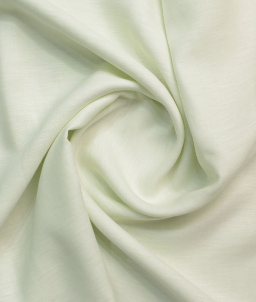 Raymond Men's 100% Pure Linen 60 LEA Solids  Unstitched Shirting Fabric (Light Pistachios Green)