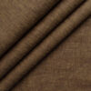 Solino Men's 100% Linen 30 LEA Solids  Unstitched Suiting Fabric (Brown)