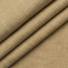 Solino Men's 100% Linen 30 LEA Solids  Unstitched Suiting Fabric (Light Brown)