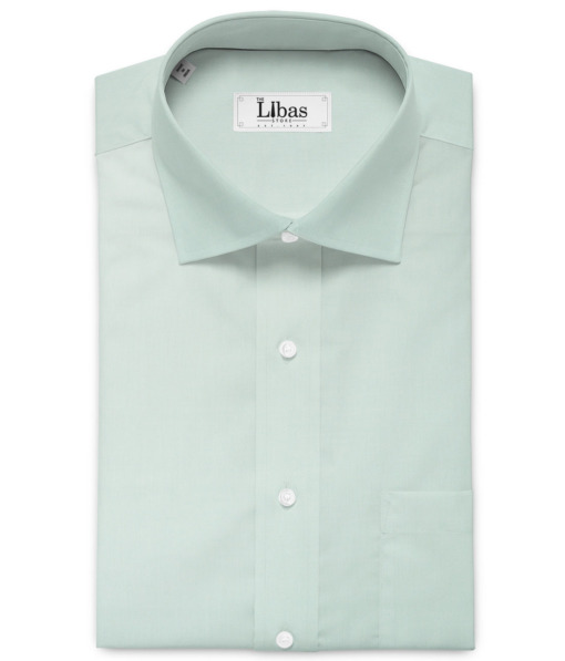 Raymond Men's 100% Cotton Solids  Unstitched Shirting Fabric (Fern Green) - Image 2