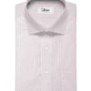 Cotton Fusion Men's Poly Cotton Striped  Unstitched Wrinkle Free Shirting Fabric (Pink)