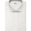 Ferricio Deitlo Men's Poly Cotton Checks  Unstitched Wrinkle Free Shirting Fabric (White & Green)