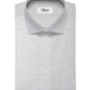 Siyaram's Men's Poly Cotton Checks  Unstitched Wrinkle Free Shirting Fabric (Light Grey)