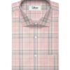 Soktas Men's  Giza Cotton Checks  Unstitched Shirting Fabric (Pink)