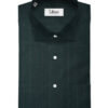 Soktas Men's  Giza Cotton Striped  Unstitched Shirting Fabric (Dark Pine Green)