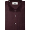 Soktas Men's  Giza Cotton Striped  Unstitched Shirting Fabric (Dark WIne)