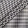 Soktas Men's 100/2 Giza Cotton Checks  Unstitched Shirting Fabric (White & Black)