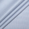 Soktas Men's 80/2 Giza Cotton Structured  Unstitched Shirting Fabric (White & Sky Blue)