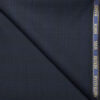 J.Hampstead Men's 60% Wool Super 140's Striped Unstitched Trouser Fabric (Dark Blue)