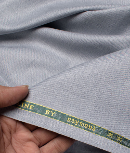 Raymond Men's Polyester Viscose  Solids  Unstitched Suiting Fabric (Flint Grey)