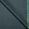 Raymond Men's Polyester Viscose  Checks  Unstitched Suiting Fabric (Dark Pine Green)