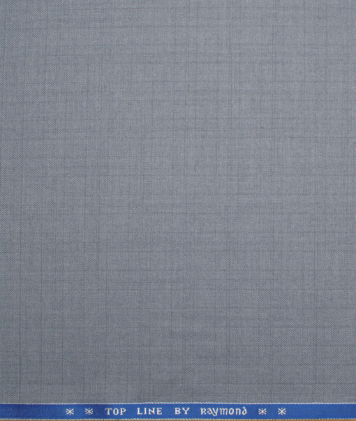 Raymond Men's Polyester Viscose  Checks  Unstitched Suiting Fabric (Coin Grey) - Image 4