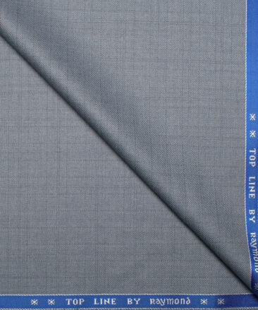 Raymond Men's Polyester Viscose  Checks  Unstitched Suiting Fabric (Coin Grey)