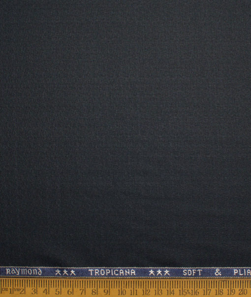 Raymond Men's Polyester Viscose  Checks  Unstitched Suiting Fabric (Dark Blue) - Image 4