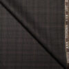 Raymond Men's Polyester Viscose  Checks  Unstitched Suiting Fabric (Dark Brown)