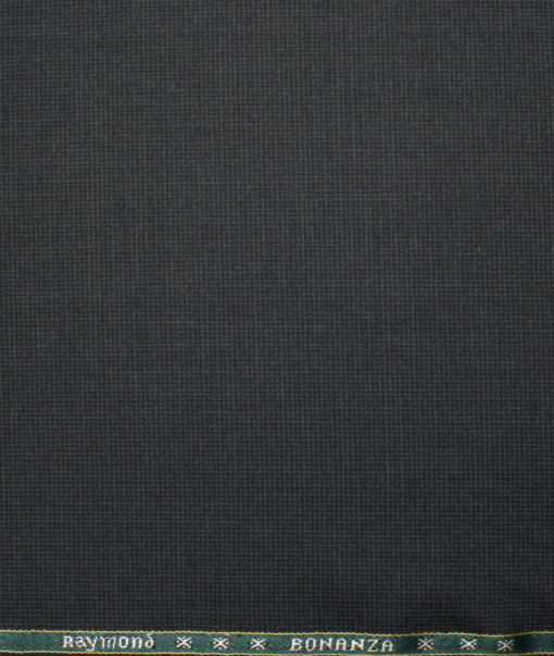 Raymond Men's Polyester Viscose  Houndstooth  Unstitched Suiting Fabric (Dark Grey) - Image 4