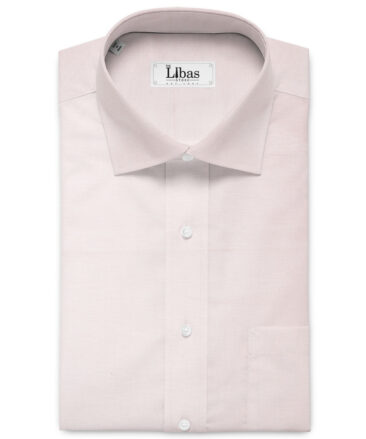 Solino Men's Cotton Linen Solids Unstitched Shirt or Kurta Fabric (Light Pink)