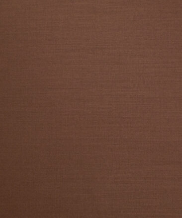 Italian Channel Men's Terry Rayon  Solids  Unstitched Suiting Fabric (Copper Brown)