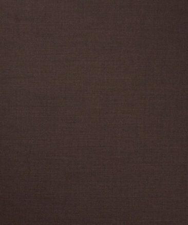 Italian Channel Men's Terry Rayon  Solids  Unstitched Suiting Fabric (Dark Brown)