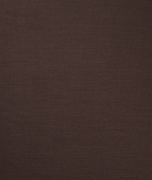 Italian Channel Men's Terry Rayon  Solids  Unstitched Suiting Fabric (Dark Brown)