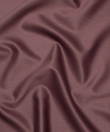 Italian Channel Men's Terry Rayon  Solids  Unstitched Suiting Fabric (Dark Mauve)