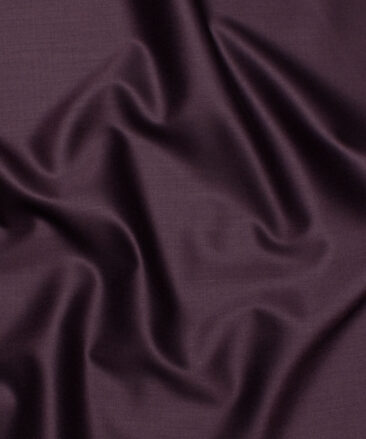 Italian Channel Men's Terry Rayon  Solids  Unstitched Suiting Fabric (Dark Purple)