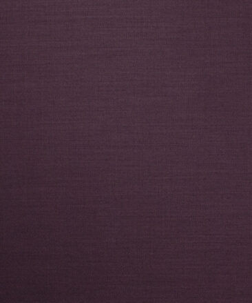 Italian Channel Men's Terry Rayon  Solids  Unstitched Suiting Fabric (Dark Purple)