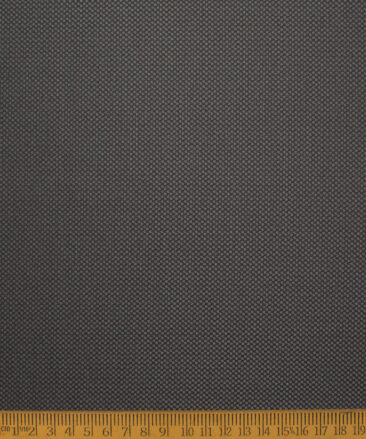 Italian Channel Men's Terry Rayon  Structured  Unstitched Suiting Fabric (Dark Grey)