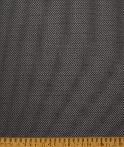 Italian Channel Men's Terry Rayon  Structured  Unstitched Suiting Fabric (Dark Grey)