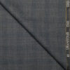 J.Hampstead Italy Men's 20% Wool Super 100's Checks  Unstitched Suiting Fabric (Grey).