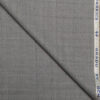 OCM Men's 35% Wool  Checks  Unstitched Suiting Fabric (Light Worsted Grey).