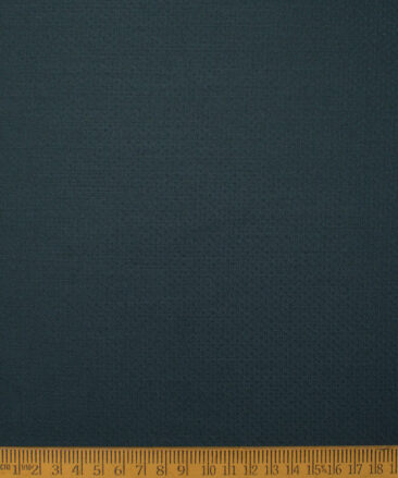 Godstra Men's Terry Rayon  Structured  Unstitched Suiting Fabric (Dark Ocean Green)