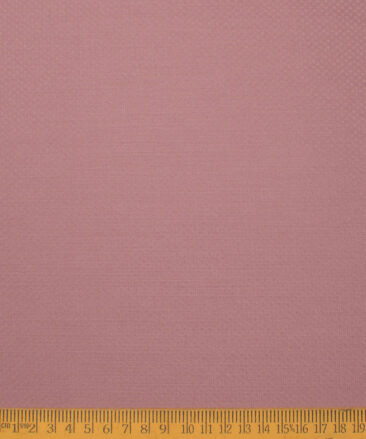 Godstra Men's Terry Rayon  Structured  Unstitched Suiting Fabric (Rose Pink)