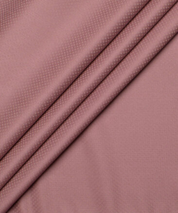 Godstra Men's Terry Rayon  Structured  Unstitched Suiting Fabric (Rose Pink)