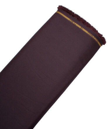 J.Hampstead Men's Terry Rayon  Structured  Unstitched Suiting Fabric (Dark Wine)