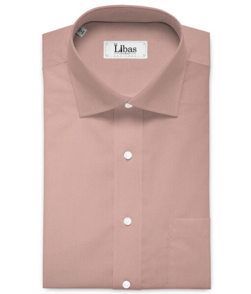 Luthai Men's  Cotton Solids  Unstitched Shirting Fabric (Orchid Pink)