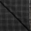 Raymond Men's 100% Wool  Checks  Unstitched Tweed Fabric for Jacket & Blazer  (Black & Grey)