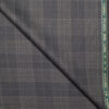 Raymond Men's 25% Wool Super 100's Checks  Unstitched Suiting Fabric (Grey)