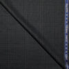 Raymond Men's 35% Wool Super 70's Checks  Unstitched Suiting Fabric (Dark Grey)