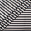 Soktas Men's  Giza Cotton Striped  Unstitched Shirting Fabric (White & Black)