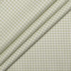 Premier Mills Men's  Giza Cotton Checks  Unstitched Shirting Fabric (White & Green)