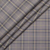 Siyaram's Men's  Superfine Cotton Checks  Unstitched Shirting Fabric (Light Brown)