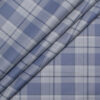 Siyaram's Men's  Superfine Cotton Checks  Unstitched Shirting Fabric (Light Grey)