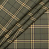 Siyaram's Men's  Superfine Cotton Checks  Unstitched Shirting Fabric (Olive Green)