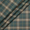 Siyaram's Men's  Superfine Cotton Checks  Unstitched Shirting Fabric (Pine Green)