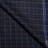 OCM Men's  Acrylic Wool Checks  Unstitched Shirting Fabric (Dark Royal Blue)